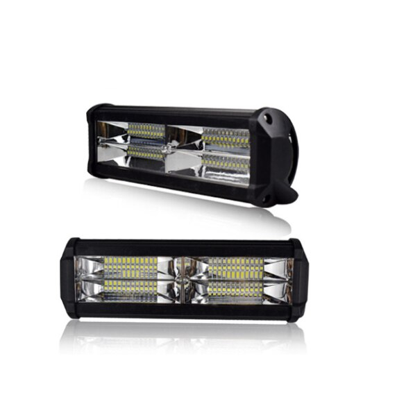 Set 2x Proiectoare LED auto OFF-ROAD 24 cm 144W, 12V-24V, 6000K, carcasa aluminiu, 7200Lm, BZRSH [2]