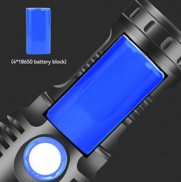Lanterna 360 LED Profesionala 5000LM, raza lunga 1200m [5]