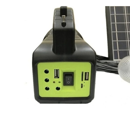 Lanterna cu incarcare Solara 2000A cu 3 becuri incluse, boxa cu Bluetooth si Radio, BZRSH [4]