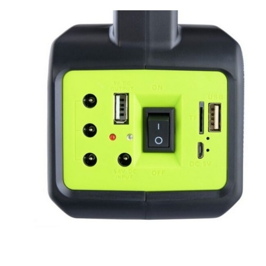 Lanterna cu incarcare Solara 2000A cu 3 becuri incluse, boxa cu Bluetooth si Radio, BZRSH [3]