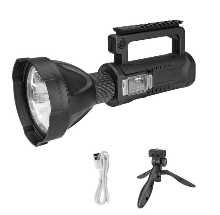 Lanterna LED, 60W, reincarcabila, 4 moduri iluminare, trepied inclus [3]