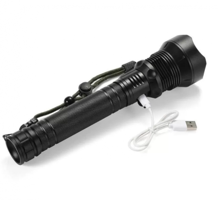 Lanterna profesionala LED ZSH P90, zoom telescopic, 5 moduri de iluminare [5]