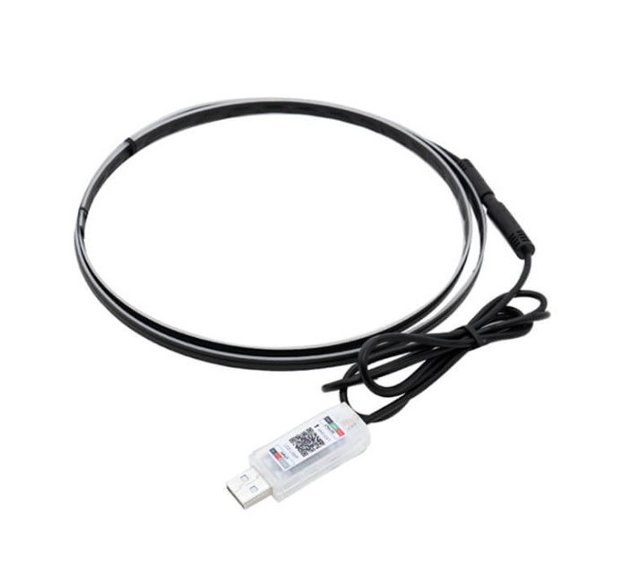 Lumina ambientala auto curcubeu, banda acrilica 110cm, mod Symphony, alimentare USB, BZRSH [4]
