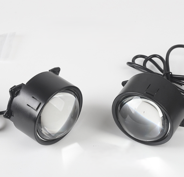 Set 2x Lumina dinamica Devil Eyes cu Display LED de 3 inch, 5 Moduri, control WiFi, Compatibile cu diverse modele auto, posibilitate incarcare imagine proprie sau GIF [2]