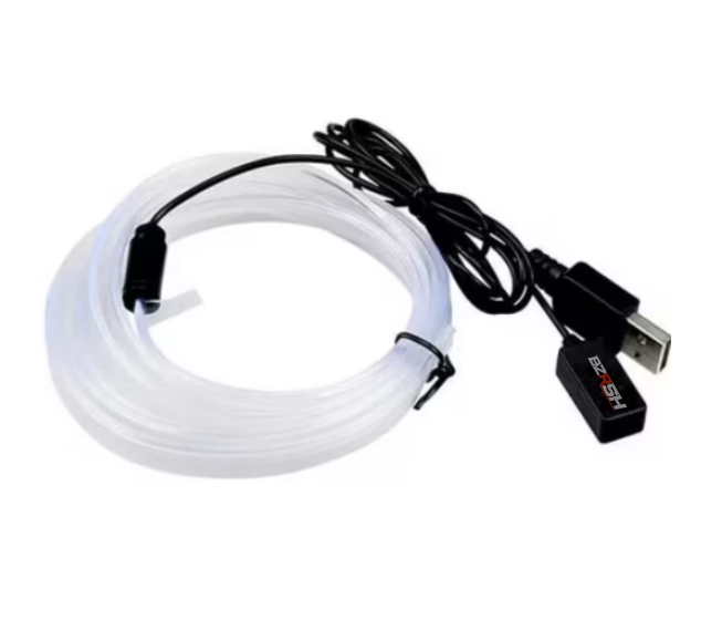 Lumini ambientale auto LED RGB, conectare USB cu telecomanda pe fir, 3 metri, BZRSH [2]