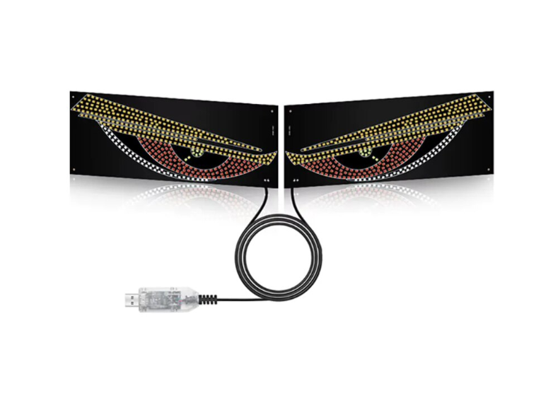 Lumini LED Devil’s Eye Auto – USB, Roșu Albastru Portocaliu, Lumini Ambientale pentru Mașină și Camion [4]