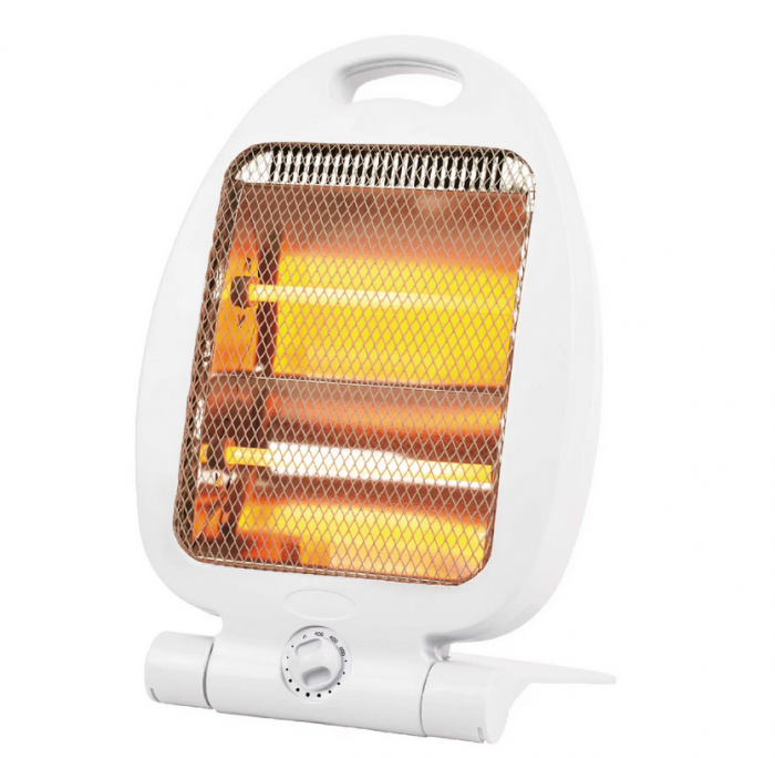 Mini Aerotermaportabila, Putere 800W, cu Termostat, 2 Trepte de Viteza si Maner, 38x25x9cm, Alb [2]