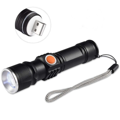 Mini lanterna LED T6 Zoom si Incarcare USB [4]
