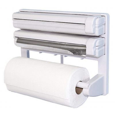 Organizator suport 4 în 1 pentru hârtie, folie aluminiu si alimentara [2]