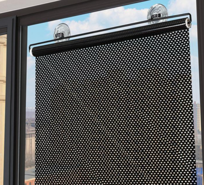 Parasolar auto cu ventuze, retractabil, negru, 68 cm x 125 cm, pentru parbriz sau geamuri laterale [7]