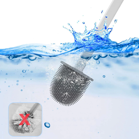 Perie WC din silicon pentru spalat vasul de toaleta [3]