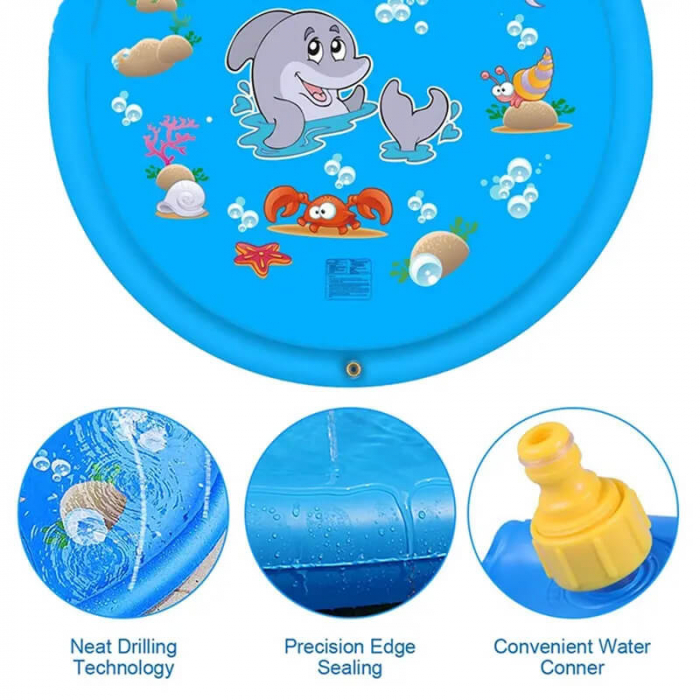 Piscina Gonflabila cu Stropitoare pentru Copii, 170cm [3]