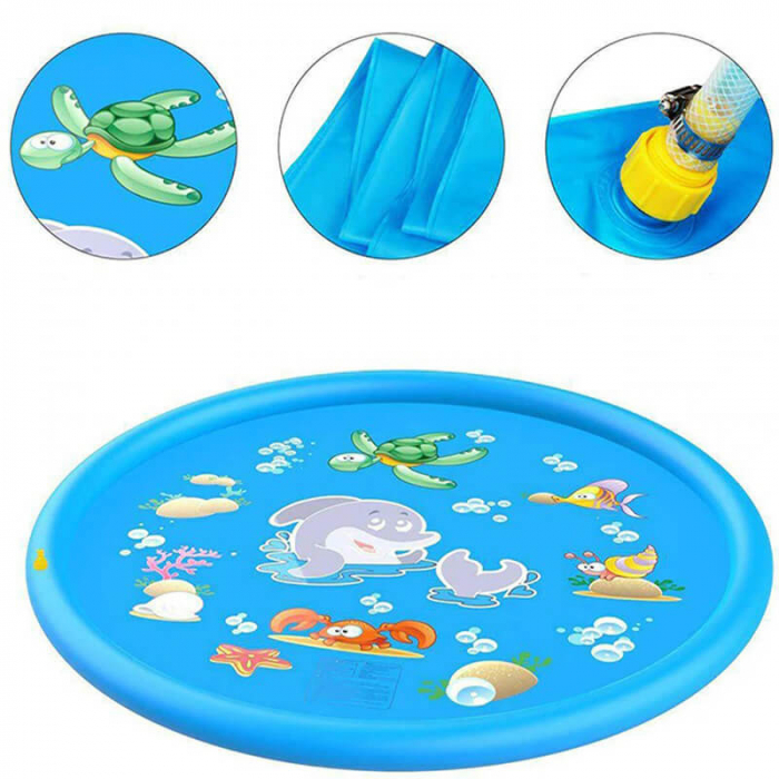 Piscina Gonflabila cu Stropitoare pentru Copii, 170cm [5]