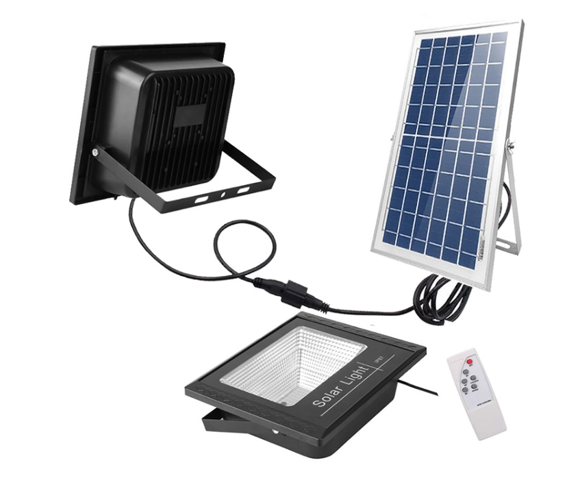 Proiector 200w 668LED cu panou solar, telecomanda [6]