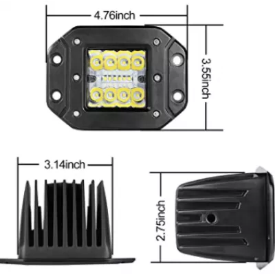 Proiector auto 48W 4/6/4 LED 3 randuri 12/24v [2]