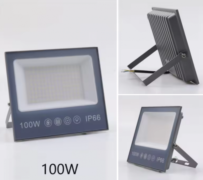 Proiector LED 100W, LED, 220V, subtire, alb rece 6500 K, 3000lm, BZRSH, 17.5 x 20 cm [3]