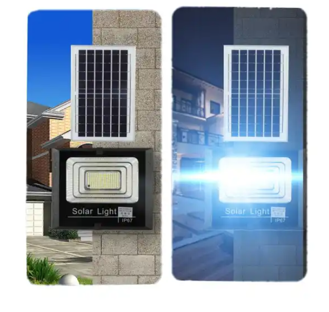 Proiector LED 400W IP67 cu Panou Solar, Telecomanda [5]
