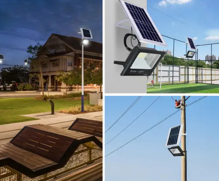 Proiector LED 400W IP67 cu Panou Solar, Telecomanda [6]