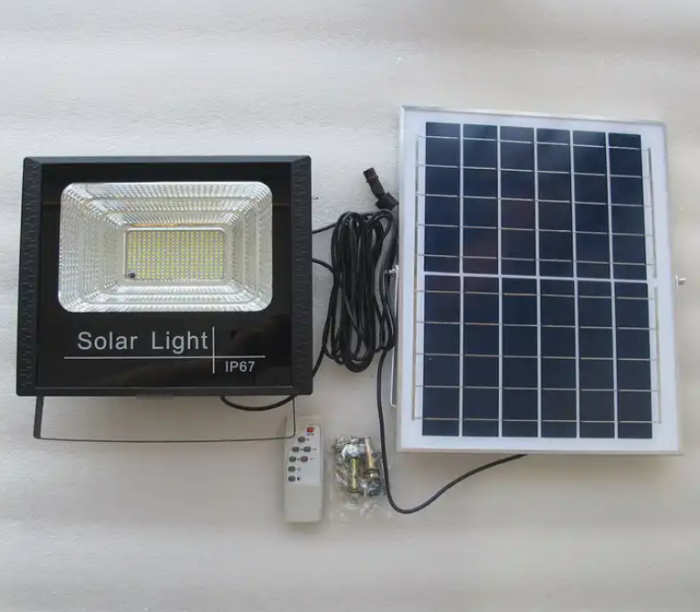 Proiector LED 400W IP67 cu Panou Solar, Telecomanda [8]