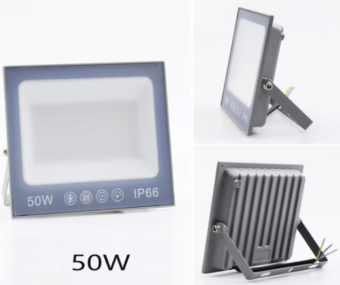 Proiector LED 50W, LED, 220V, subtire, alb rece 6500 K, 2000lm, BZRSH, 15 x 17 cm [2]