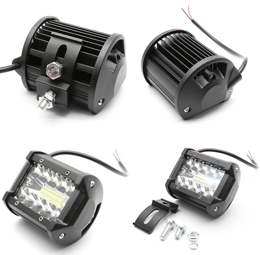 Proiector LED Auto 30W, 2000LM, Lumină Auxiliară Marsarier / Off-Road, 12-24V, Alb Rece 6000-6500K, Carcasă Aluminiu, IP67, Suport Reglabil, Universal SUV 4x4 ATV Utilaje [2]