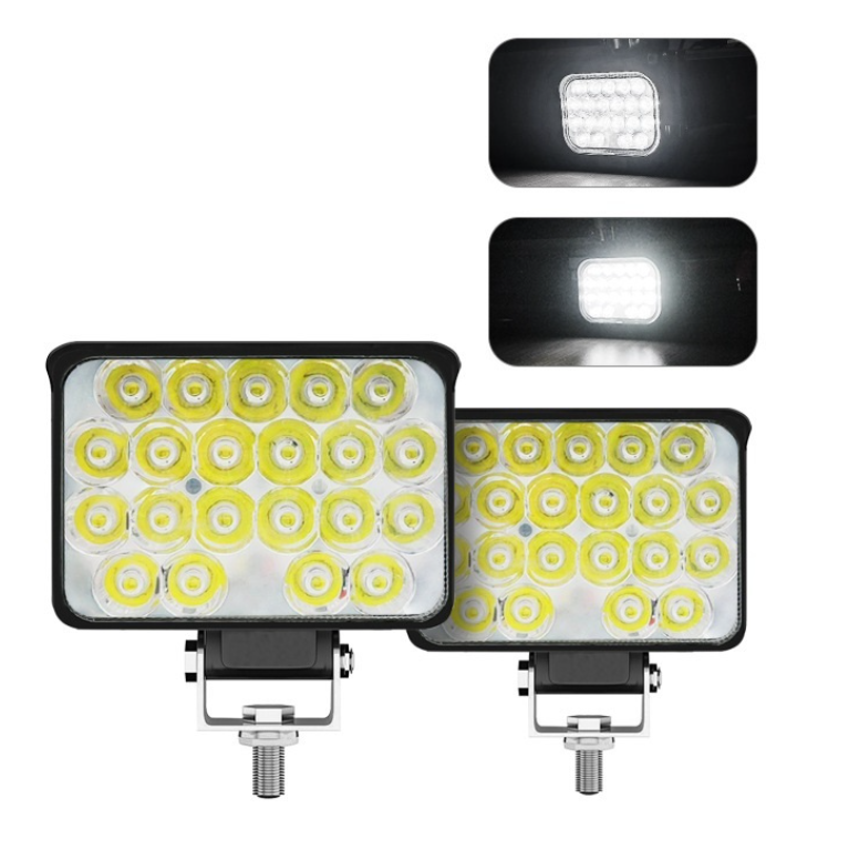 Proiector LED Auto Off-Road BZRSH 3 inch, 21 LED, 63W, 12V-24V, Alb Rece, Aluminiu IP67, Marsarier si lumina de lucru [6]