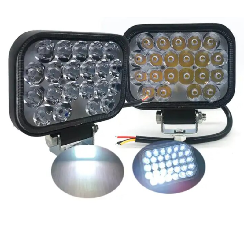 Proiector LED Auto Off-Road BZRSH 3 inch, 21 LED, 63W, 12V-24V, Alb Rece, Aluminiu IP67, Marsarier si lumina de lucru [3]