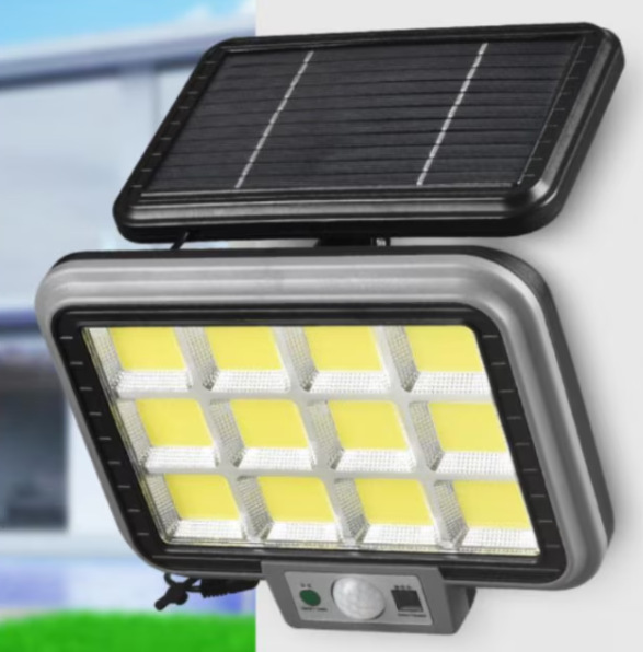 Proiector solar 288LED COB, 50W, senzor de miscare, telecomanda, 3 moduri de iluminare, BZRSH, cablu 4.6 metri [4]