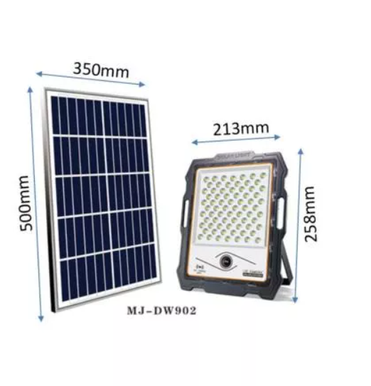 Proiector solar  LED premium 200W , 144 LED cu panou solar, senzor de miscare, telecomanda [6]