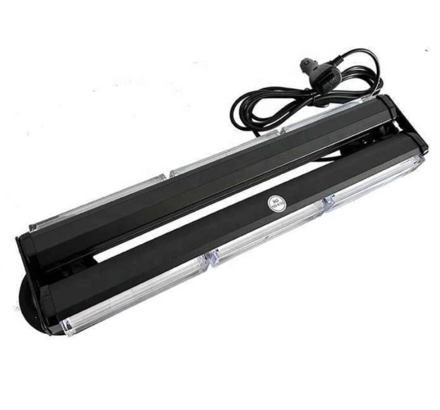Rampa girofar cu magneti, 44cm cu bara dubla stroboscop, 12V-24V, prindere magnetica, lumina galbena [3]
