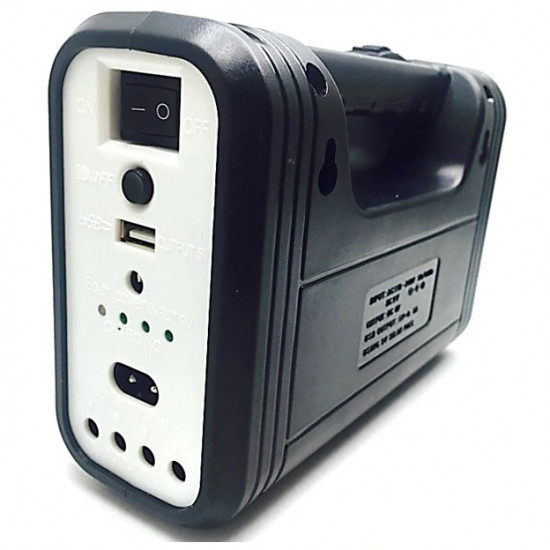 Kit solar iluminare GD-Lite 10 cu 3 becuri LED, port USB incarcare dispozitive, MP3 Player, Radio FM [3]