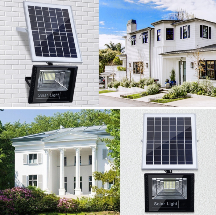 Proiector 300w 1038LED cu panou solar, telecomanda [3]