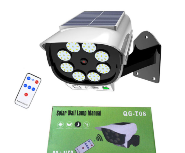 Camera falsa cu lampa solara, 80 LED, senzor de miscare [3]