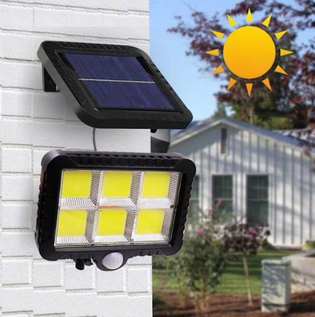 Proiector solar 120 LED COB senzor de lumina si miscare [2]