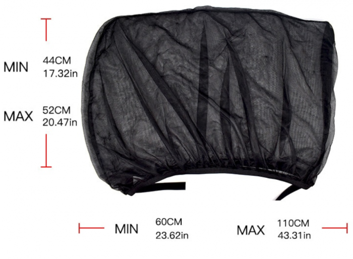 Set 2 x Parasolare auto pentru geamuri laterale, universale, negru, 50*100 cm, semitransparente, elastice [3]