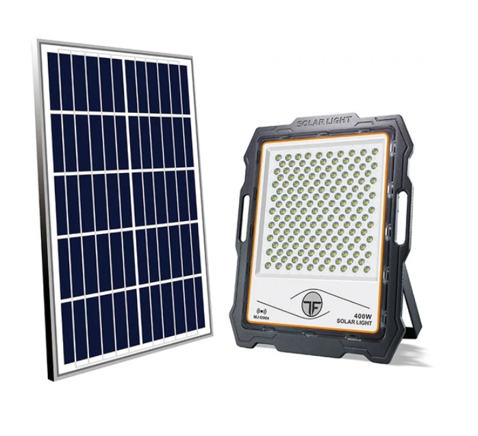 Proiector LED premium cu panou solar si senzor miscare, 300W, 236 LED, telecomanda [2]