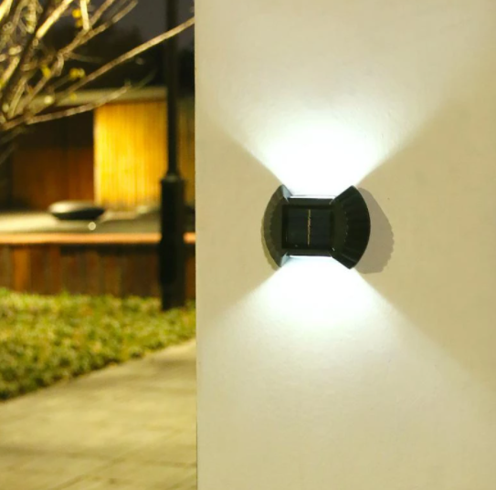 Set 4 Lampi solare LED de perete, senzor inteligent de lumina [4]