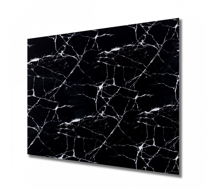 Set 10x Panou decorativ autocolant 60x60 cm, 3.6 mp, tip Marmura Neagra, lavabil, usor de intretinut [3]