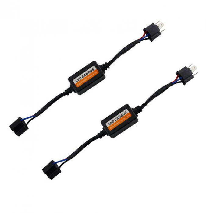 Set 2 anulatoare eroare becuri LED H4 12V [4]