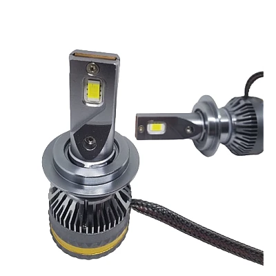 Set 2 becuri auto H4 LED A8, 100W, 15000 Lumeni, Lumina alba 6000k [2]