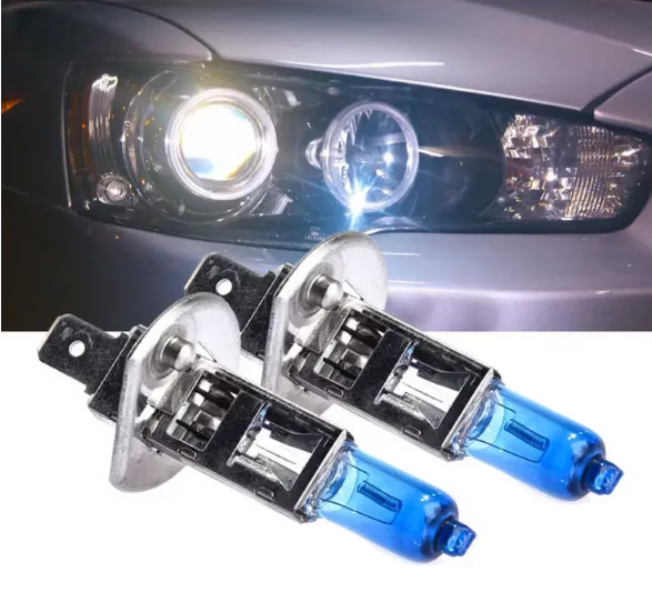 Set 2 Becuri Auto halogen H1 100W, Xenon Look, 12V, 5000K, BZRSH [3]