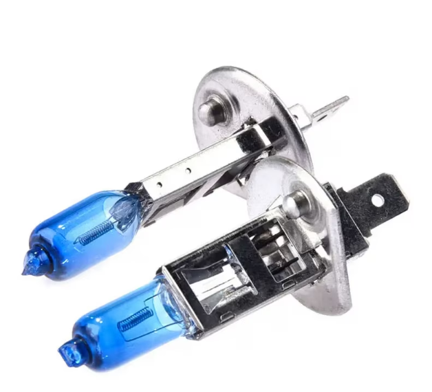 Set 2 Becuri Auto halogen H1 100W, Xenon Look, 12V, 5000K, BZRSH [2]