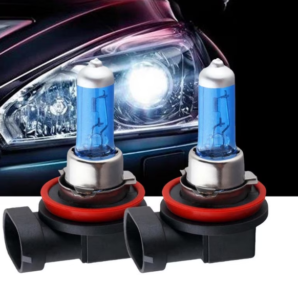 Set 2 becuri Auto halogen H11, 55W/bec, 12V, lumina alba 5000K, BZRSH [2]