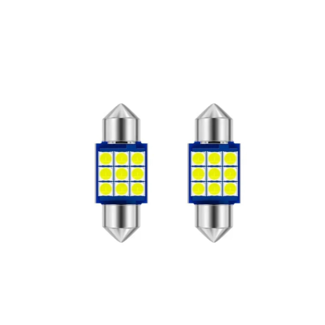 Set 2 Becuri auto LED, C5W Sofit, 9 LED SMD, Canbus fara eroare 31 mm, BZRSH [1]