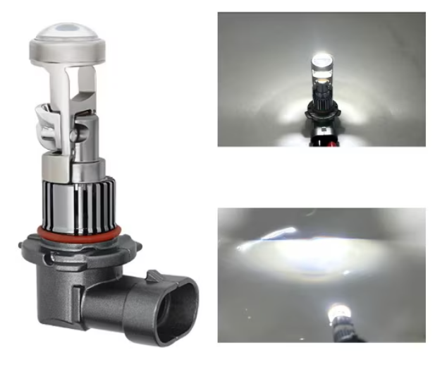 Set 2 becuri auto LED cu lupa, H11, 150W, 12V, 6500K, Canbus, fara eroare, +300%, BZRSH [2]