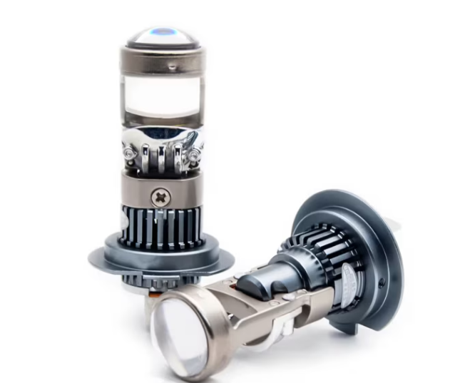 Set 2 becuri auto LED cu lupa, H7, 150W, 12V, 6500K, Canbus, fara eroare, +300%, BZRSH [4]