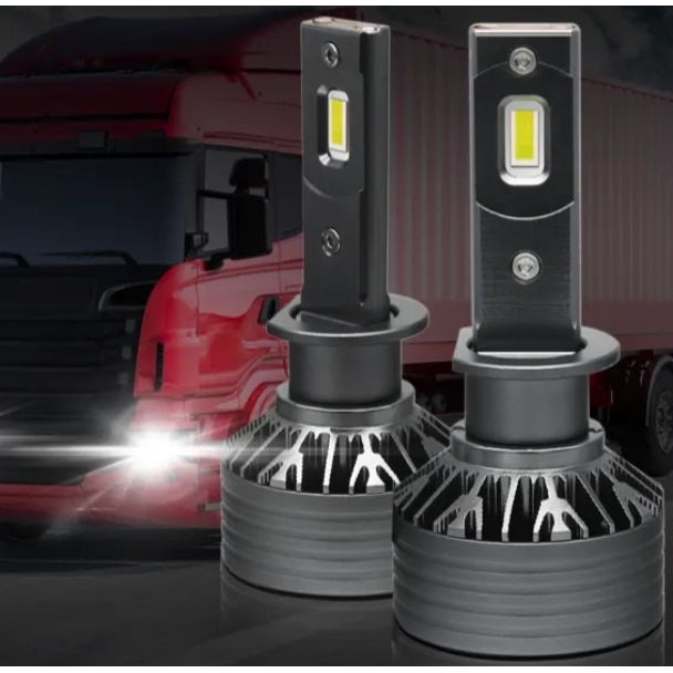 Set 2 becuri auto LED H1, 12V, 180W, 6000K, Canbus, 16000Lm, BZRSH [2]