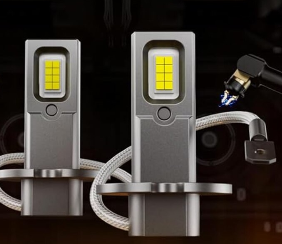 Set 2 becuri auto LED H3, mini, BZRSH, 120W, 12V, 6000K [3]