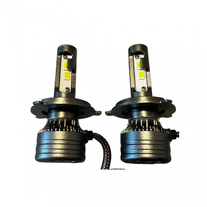 Set 2 becuri auto LED H4, 12V, 180W, 6000K, Canbus, 16000Lm, BZRSH [2]
