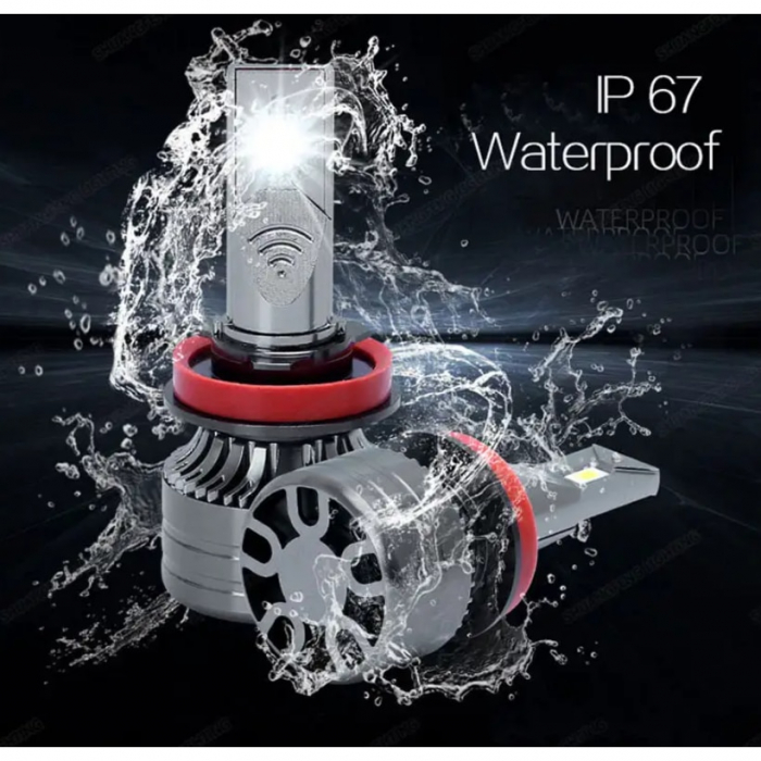 Set 2 becuri auto LED H4, 12V, 180W, 6000K, Canbus, 16000Lm, BZRSH [4]